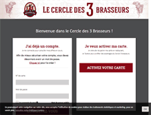 Tablet Screenshot of les3brasseurs-fidelite.com